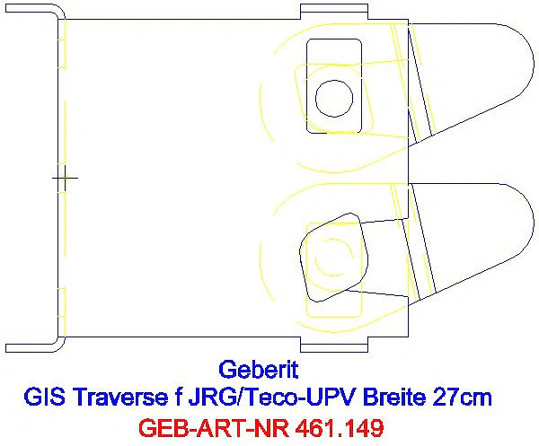 GE GIS Montageplatte für UP-Absperrventile 270 mm_461.149.00.1_L