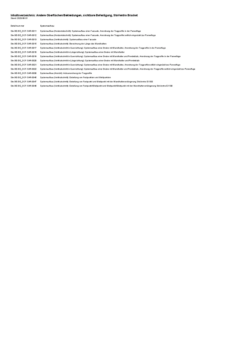 Andere Oberflächen_Bekleidungen, sichtbare Befestigung_StoVentro Bracket L100