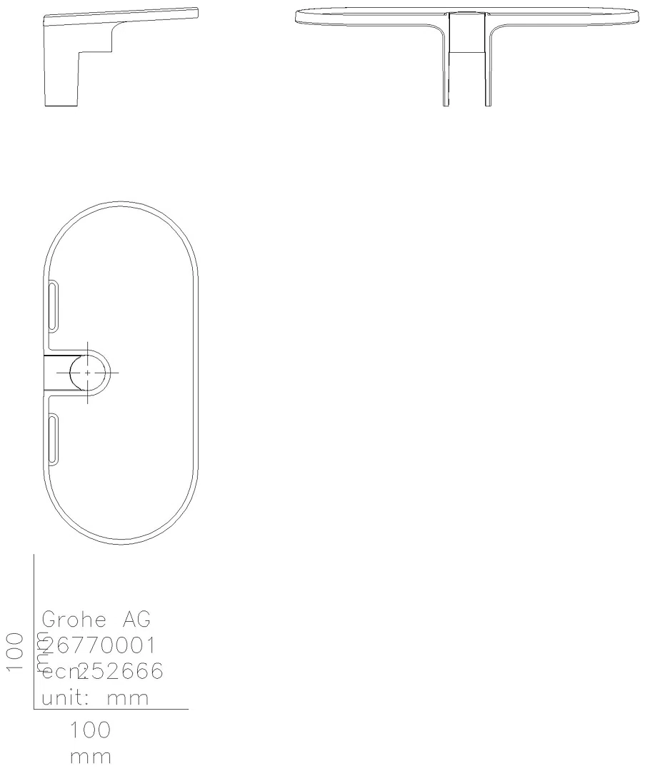 GROHE EasyFix Ablage Tempesta 26770_1 Acryl transparent