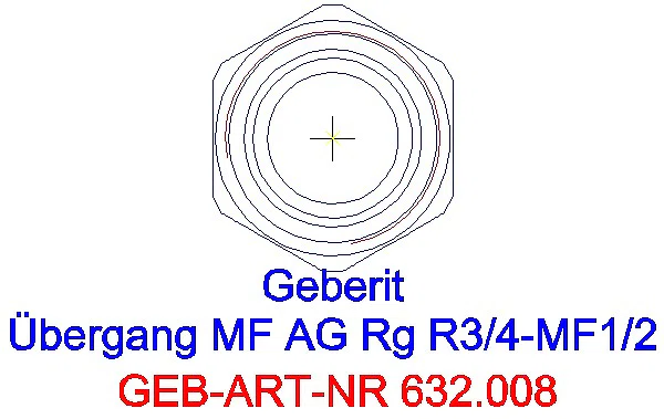 GE Übergang MeplaFix mit AG R 3/4-MF 1/2 (Rg)_632.008.00.1_L