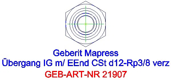 GE Mapress C-Stahl Übergang mit IG und Einschubende d12-Rp3/8 verzinkt_21907_L