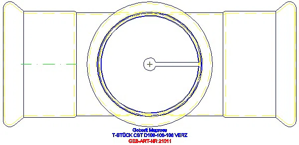 GE Mapress C-Stahl T-Stück egal d108-108-108_21011_G