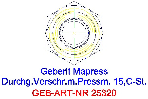 GE Mapress C-Stahl Verschraubung d15 verzinkt_25320_L