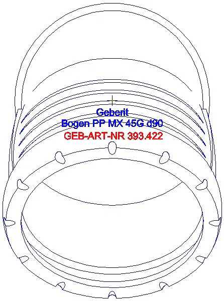 GE Silent-Pro Bogen 45Gr d90mm_393.422.14.1_G