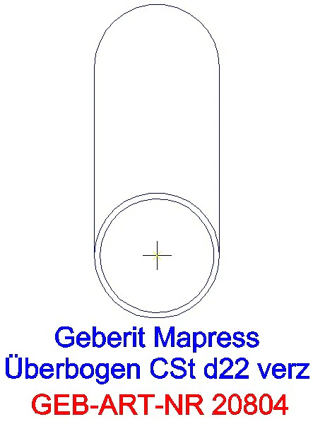 GE Mapress C-Stahl Überbogen d22 verzinkt_20804_L