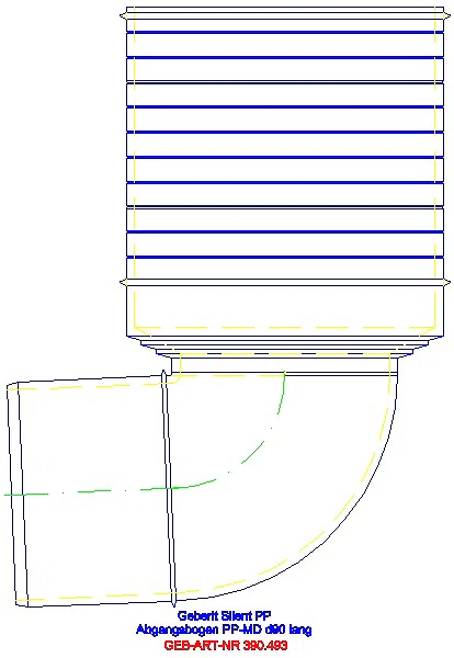 GE Silent-PP Anschlussbogen 90Gr d90_390.493.11.1_A