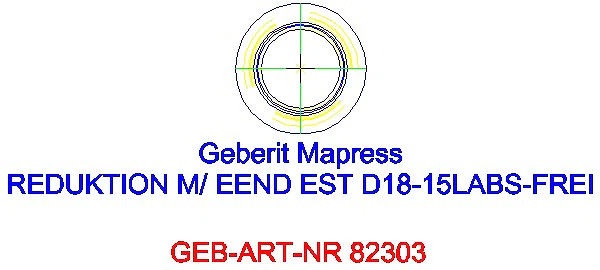 GE Mapress Edelstahl Reduktion mit Einschubende (LABS-frei) d18-15_82303_A