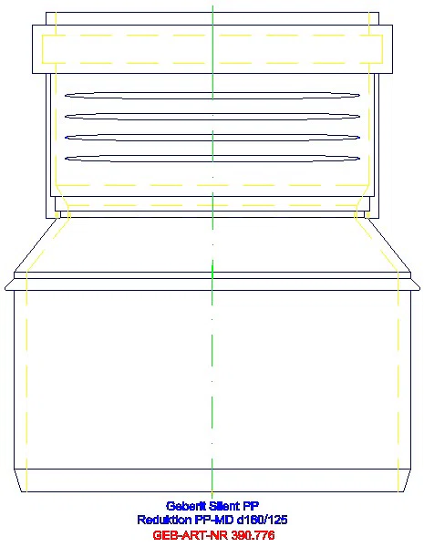 GE Silent-PP Reduktion exzentrisch d160/125_390.776.14.1_L