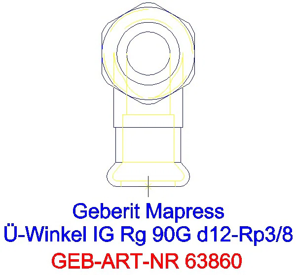 GE Mapress Kupfer Übergangswinkel 90Gr mit IG Rg d12-Rp3/8_63860_L