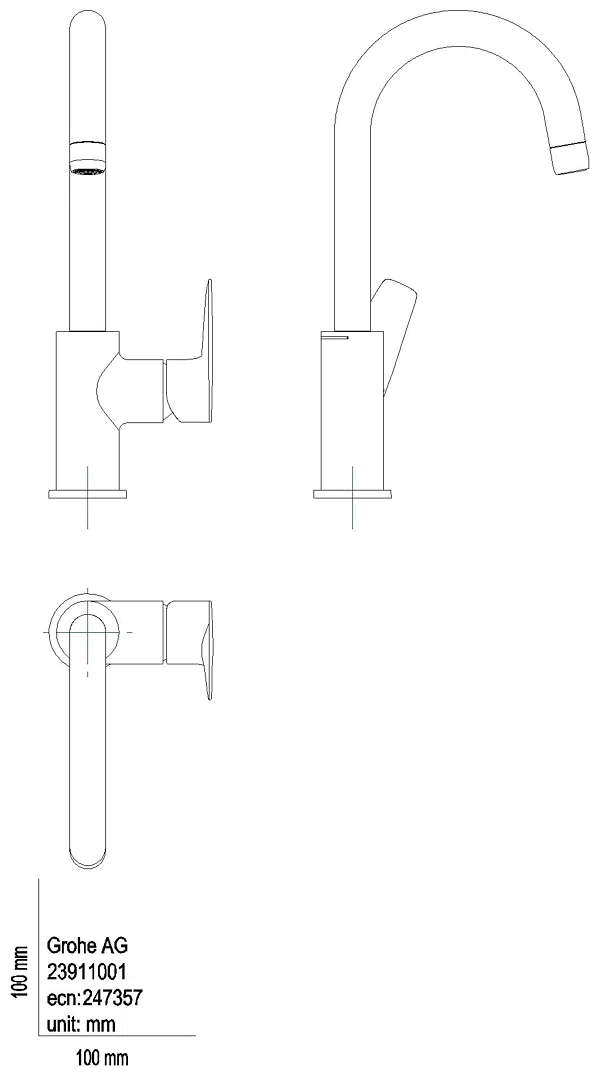 GROHE EH-WT-Batterie BauEdge 23911_1 L-Size PushOpen Ablaufgarnitur chrom