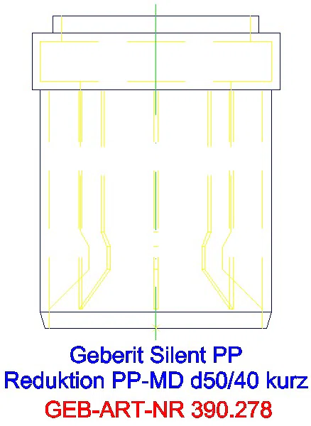 GE Silent-PP Reduktion zentrisch, kurz d50/40_390.278.14.1_A