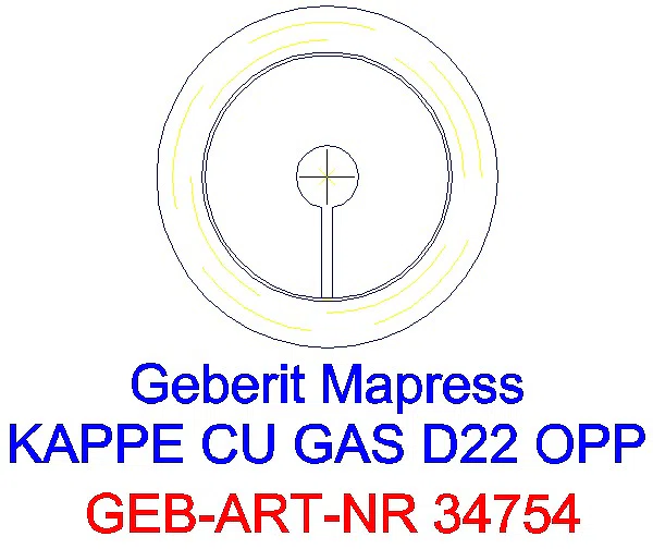 GE Mapress Kupfer Kappe (Gas) d22_34754_L