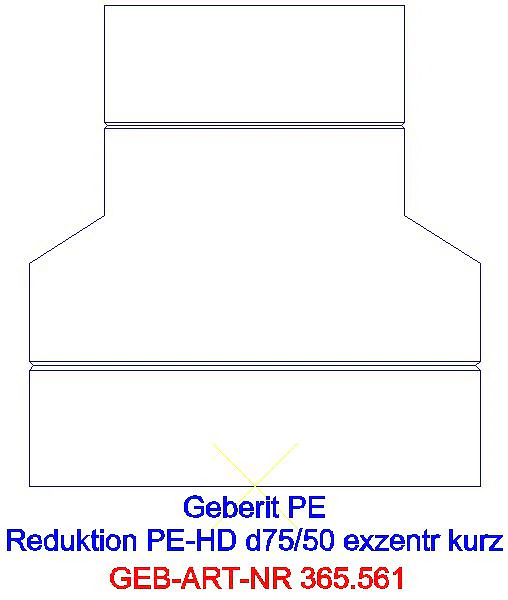 GE PE Reduktion exzentrisch kurz d75/50_365.561.16.1_L