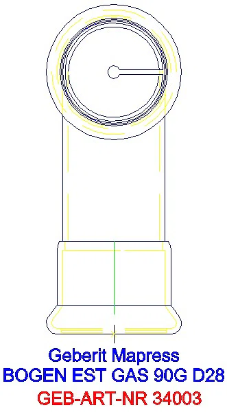 GE Mapress Edelstahl Bogen 90Gr d28 (Gas)_34003_L