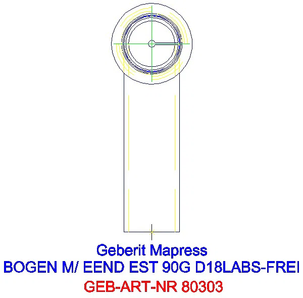 GE Mapress Edelstahl Bogen 90Gr d18 mit Einschubende (LABS-frei)_80303_L