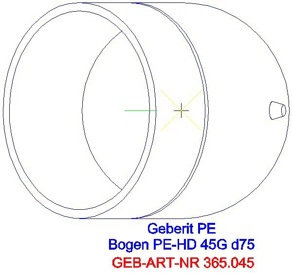 GE PE Bogen 45Gr d75_365.045.16.1_G