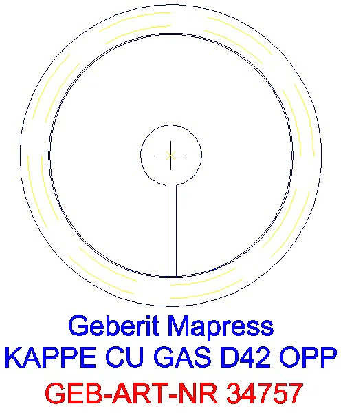 GE Mapress Kupfer Kappe (Gas) d42_34757_L