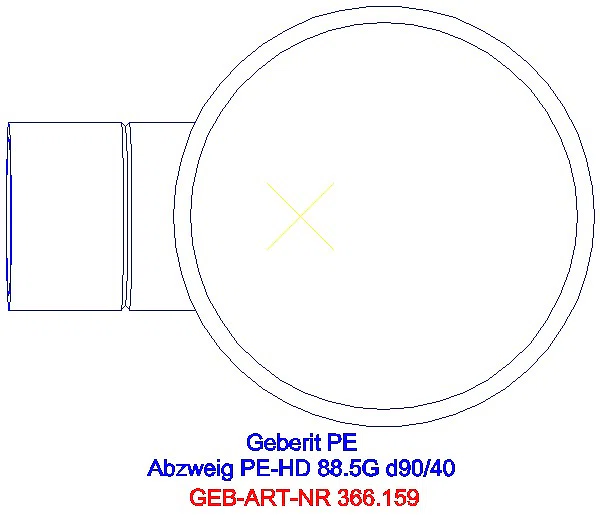 GE PE Abzweig 88,5Gr d90/40_366.159.16.1_G