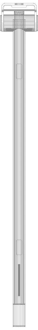 HEWI Stützklappgriff Duo (A), PRH, L:850mm, PVD schwarzchr glzd