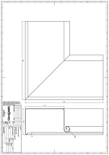 Alu Rinnenwinkel Kastenform Inneneck 400, #Art.Nr. 84319