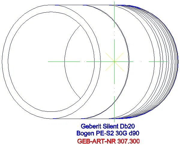 GE Silent-db20 Bogen 30Gr d90_308.300.14.1_G