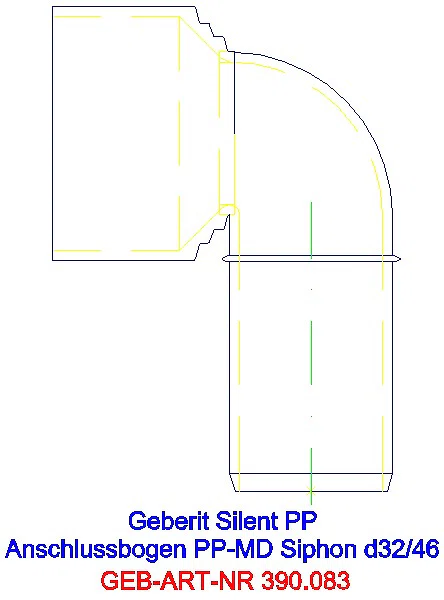GE Silent-PP Anschlussbogen 90Gr d32/46 d32/46_390.083.14.1_A