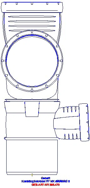 GE Silent-Pro Kombibogeneckabzweig 87,5Gr d90/90/50 links_393.470.14.1_L