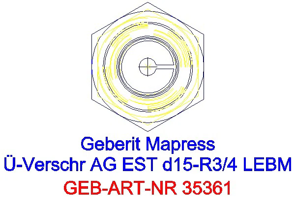 GE Mapress Edelstahl Übergangsverschr. mit AG ÜM aus ESt d15-R3/4_35361_L