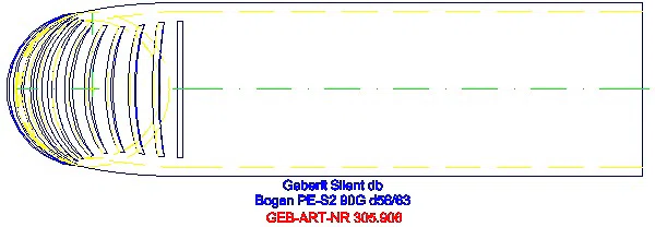 GE Silent-db20 Anschlussbogen 90Gr verlängert d56/63_305.906.14.1_G