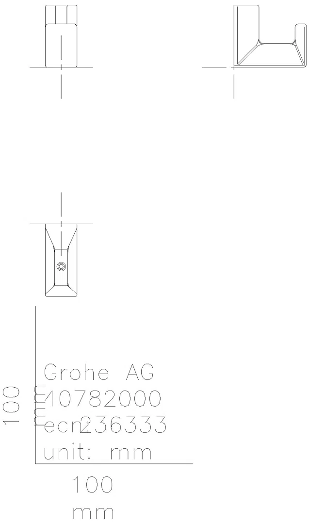 GROHE Bademantelhaken Selection Cube 40782 Metall matt black