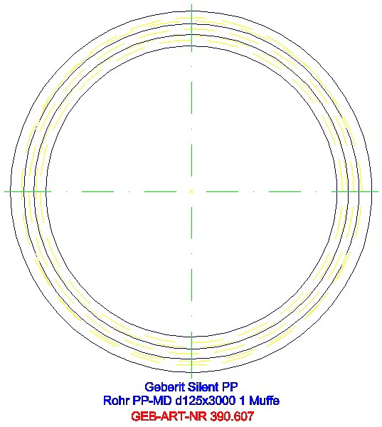 GE Silent-PP Rohr mit Muffe d125x4,2 L:300cm_390.607.14.1_G