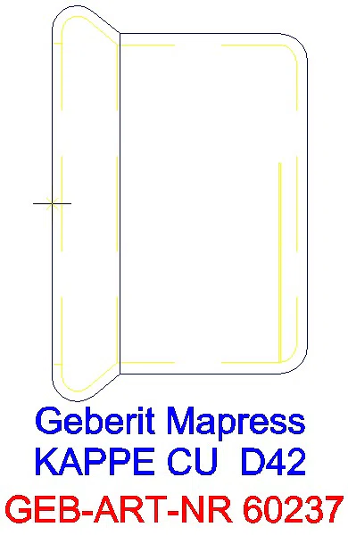 GE Mapress Kupfer Kappe d42_60237_A
