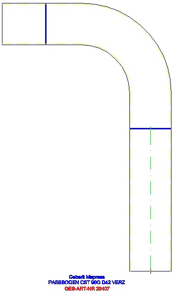 GE Mapress C-Stahl Passbogen 90Gr d42 verzinkt_20407_A