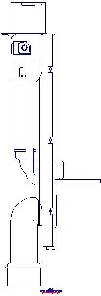 GE GIS Element f. Wand-WC, 87cm mit Omega UP-SPK 12cm_461141002_L