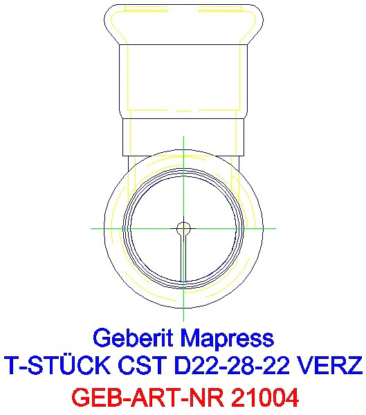 GE Mapress C-Stahl T-Stück egal d22-22-22_21004_L