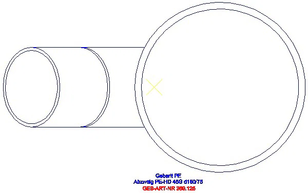 GE PE Abzweig 45Gr d160/75_369.125.16.1_G