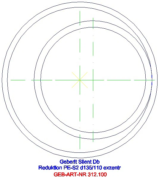 GE Silent-db20 Reduktion exzentrisch d135/110_312.100.14.1_G
