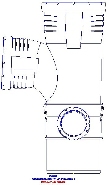 GE Silent-Pro Kombibogeneckabzweig 87,5Gr d110/90/50 links_393.570.14.1_A