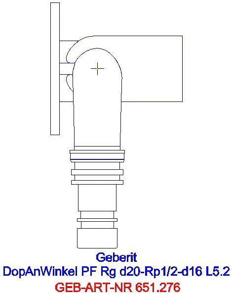 GE PushFit Doppelanschlusswinkel 90Gr Rg d20-Rp1/2-d16 L:52mm_651.276.00.1_L