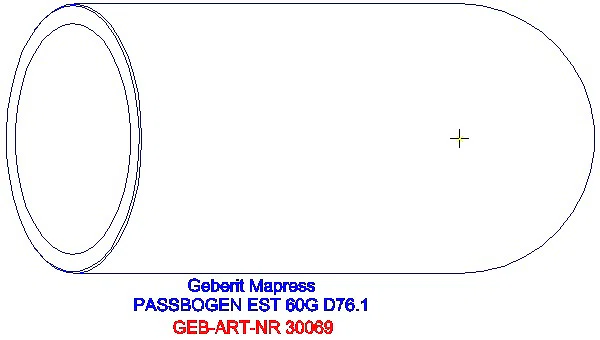 GE Mapress Edelstahl Passbogen 60Gr d76,1_30069_G