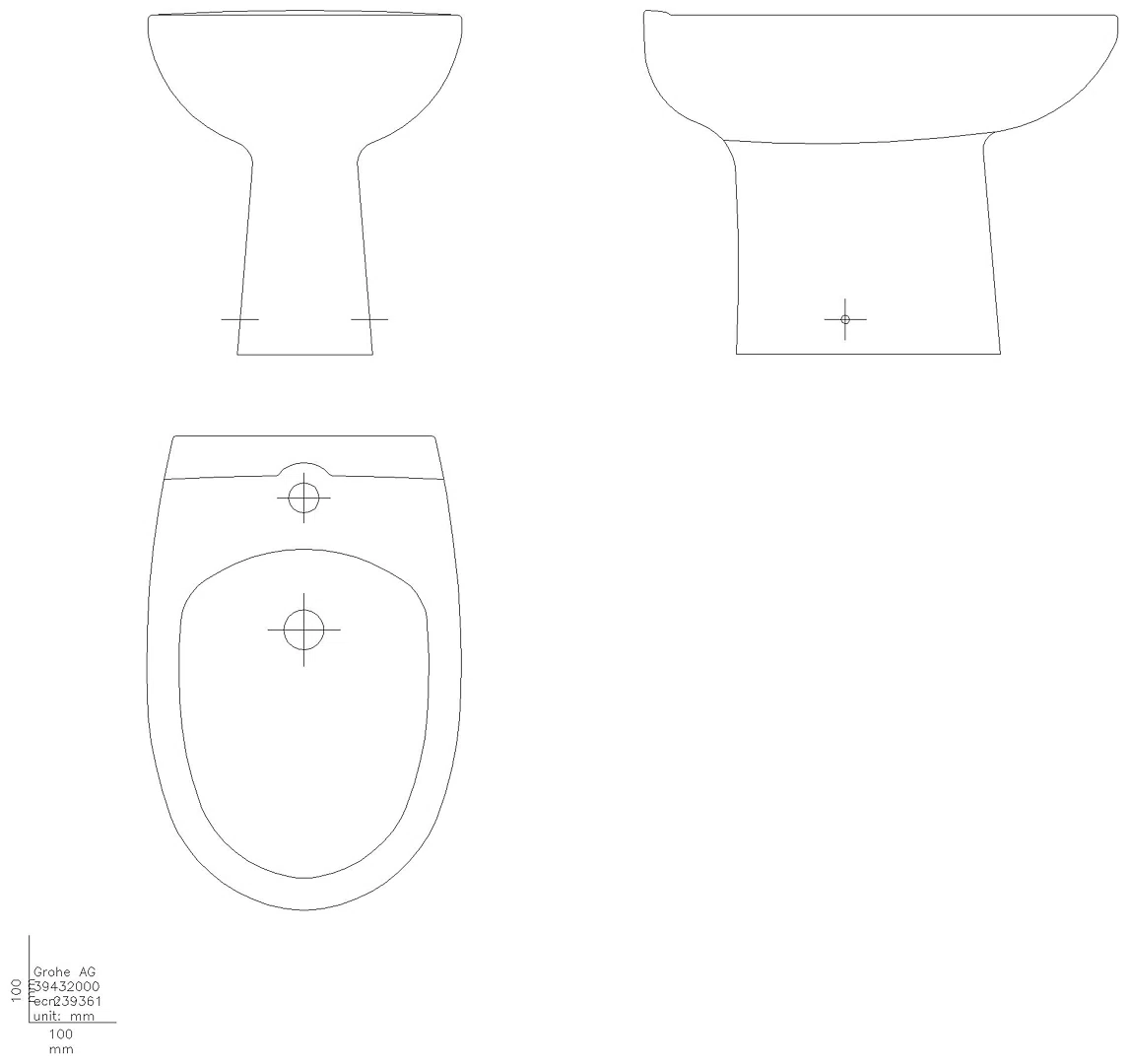 GROHE Standbidet Bau Keramik 39432 alpinweiß