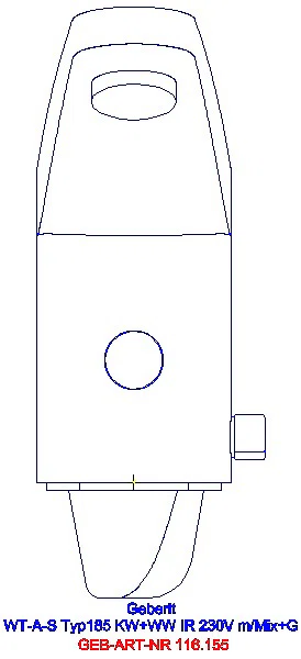 GE Waschtischarmatur Typ 185 Netzbetrieb mit Mischer und Griff_116.155.21.1_A