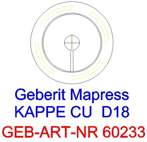 GE Mapress Kupfer Kappe d18_60233_L