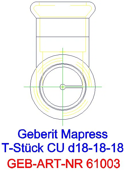 GE Mapress Kupfer T-Stück egal d18-18-18_61003_L