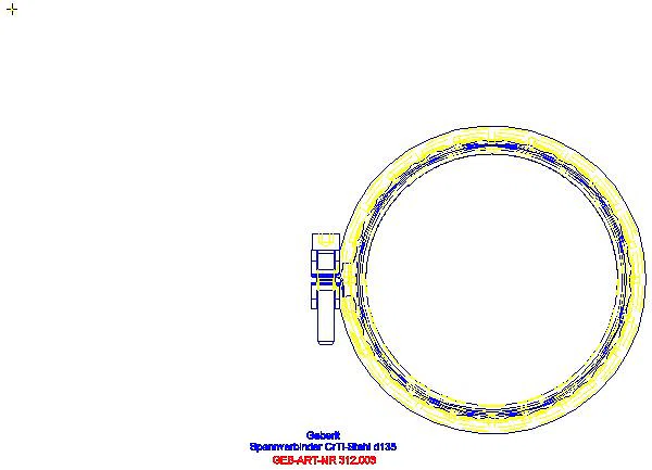 GE Silent-db20 Spannverbinder CrTi-Stahl d135_312.003.14.3_A