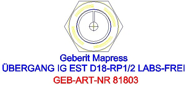 GE Mapress Edelstahl Übergang mit IG (LABS-frei) d18-Rp1/2_81803_L