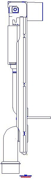 GE GIS Element f. Wand-WC, 114cm mit Omega UP-SPK 12cm_461160002_L