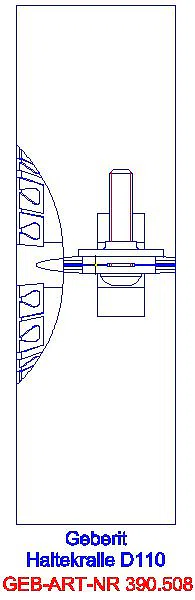 GE Silent-PP Haltekralle d110_390.508.14.1_A