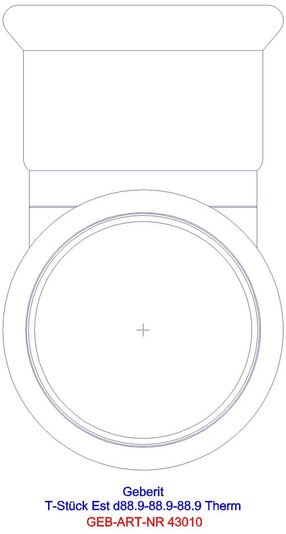GE Mapress Therm T-Stück egal d76,1-76,1-76,1_43010_l