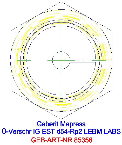 GE Mapress Edelstahl Übergangsverschr. mit IG ÜM ESt (LABS-frei) d54-Rp2_85356_L